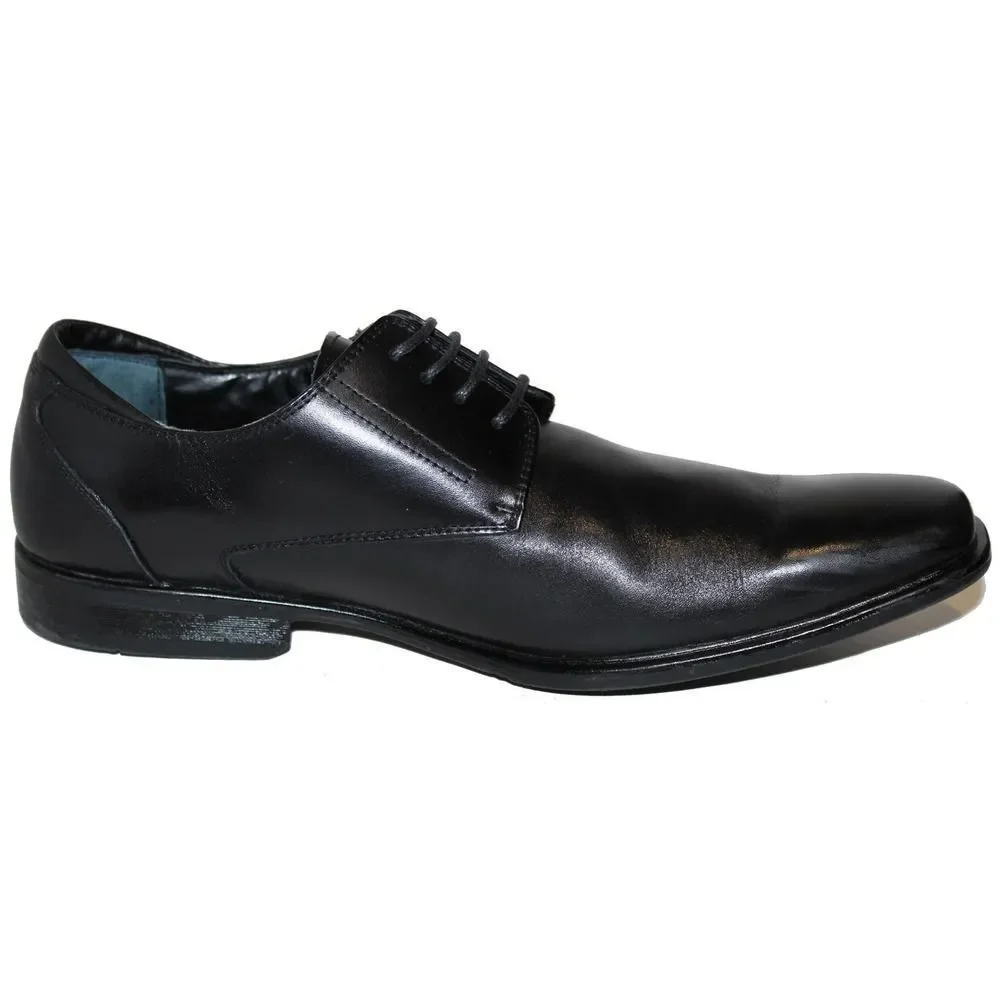 ALFANI Crown Black Leather Dress Oxfords Size 11 M